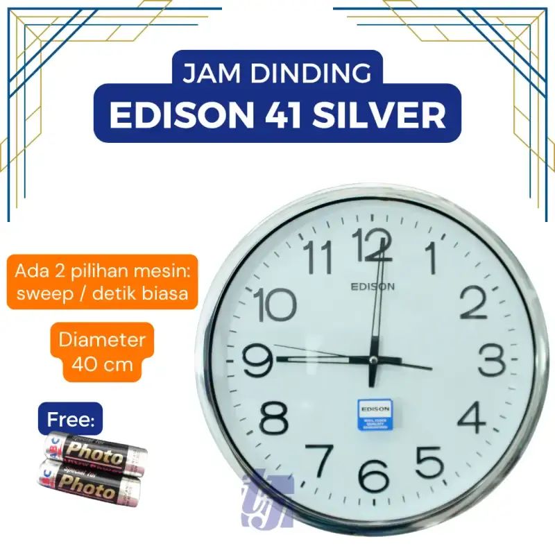 Jual Jam Dinding Edison Sweep Es 400 Terbaik April 2026 - Harga Murah ...