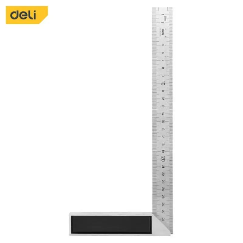 Siku Ruler Promo Deli Penggaris Siku L / Steel Angle Ruler Mistar Garisan Siku ...