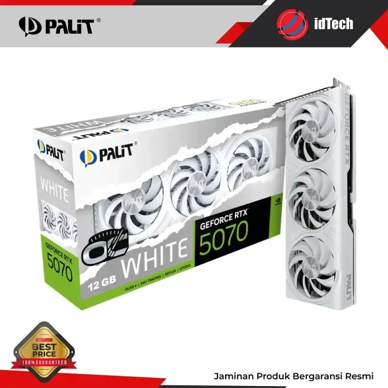 Jual Palit VGA Geforce Rtx 5070 White Oc 12g Gddr7 192bits Di