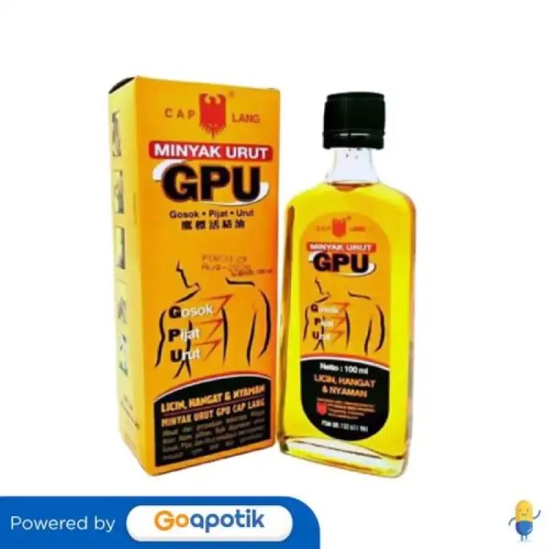 Jual Minyak Urut Gpu 100 Ml Botol Di Seller Apotek Alika - Sumber, Kab ...