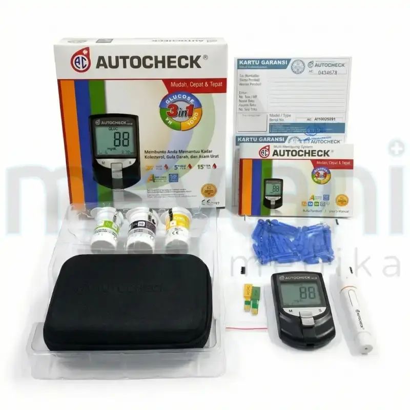 Promo Autocheck Gcu 3 In 1 Alat Autocheck 3in1 Gcu Meter Gula Darah ...