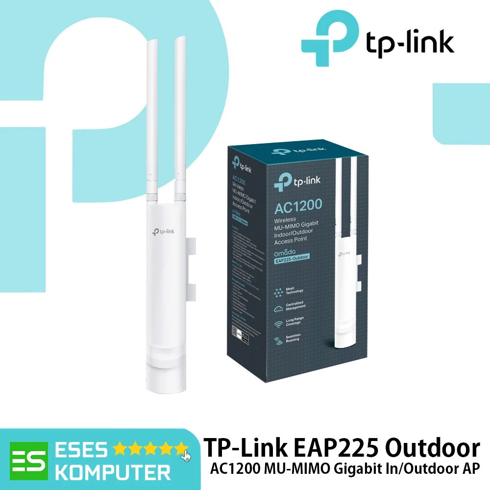 Jual Tp-link Eap225 Outdoor Ac1200 Wireless Mu-mimo Gigabit Indoor
