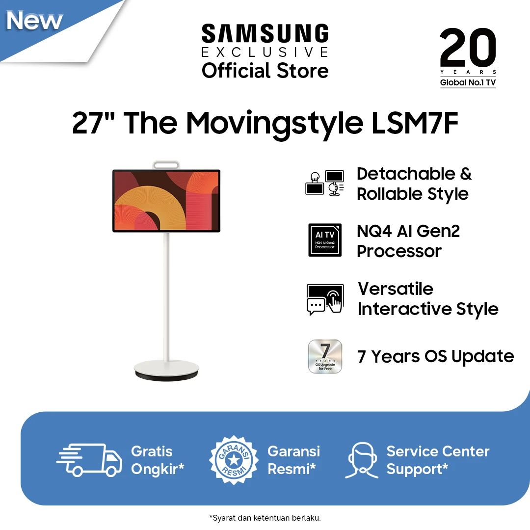 Jual Samsung 27 The Movingstyle Lsm7f Qhd Touch Interaction Movable ...