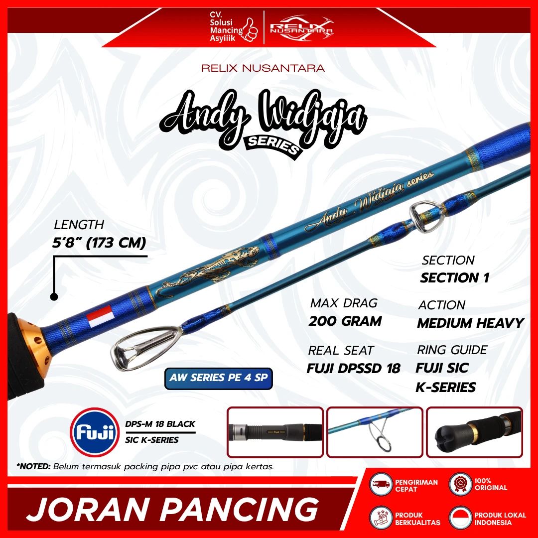 Jual Joran Relix Nusantara Andy Wijaya Series Pe 4 Sp Di Seller Cv