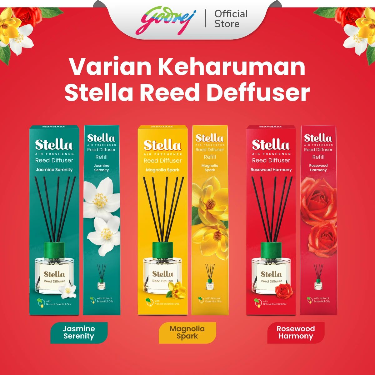 Jual Stella Reed Diffuser Set - Rosewood Harmony X2 Di Seller Godrej ...