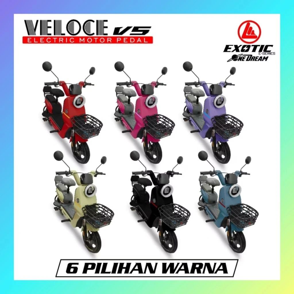Jual Sepeda Listrik Exotic Veloce V5 500 Watt 48v/12 Ah Spedometer ...