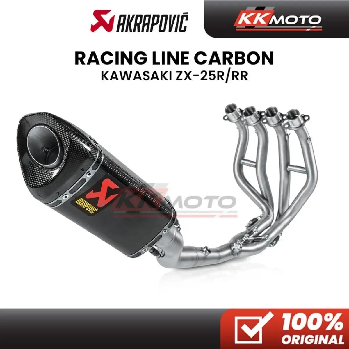 Jual Akrapovic Racing Line Carbon Full System - Kawasaki Zx25r Di