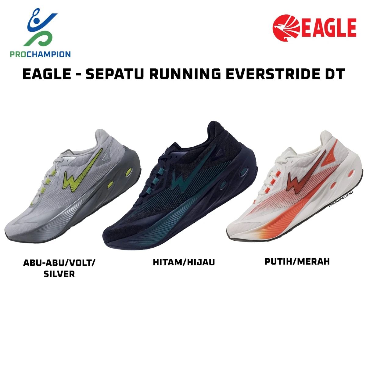 Promo Sepatu Running Eagle Everstride Dt Series Diskon 15% Di Seller ...