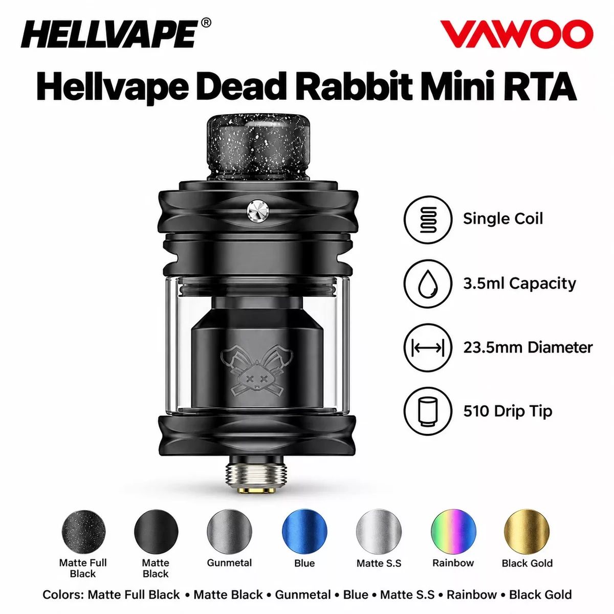 Top Merk Rokok Jual Atomizer Vape Dead Rabbit Mini Rta Single Coil 23.5mm Authentic By ...