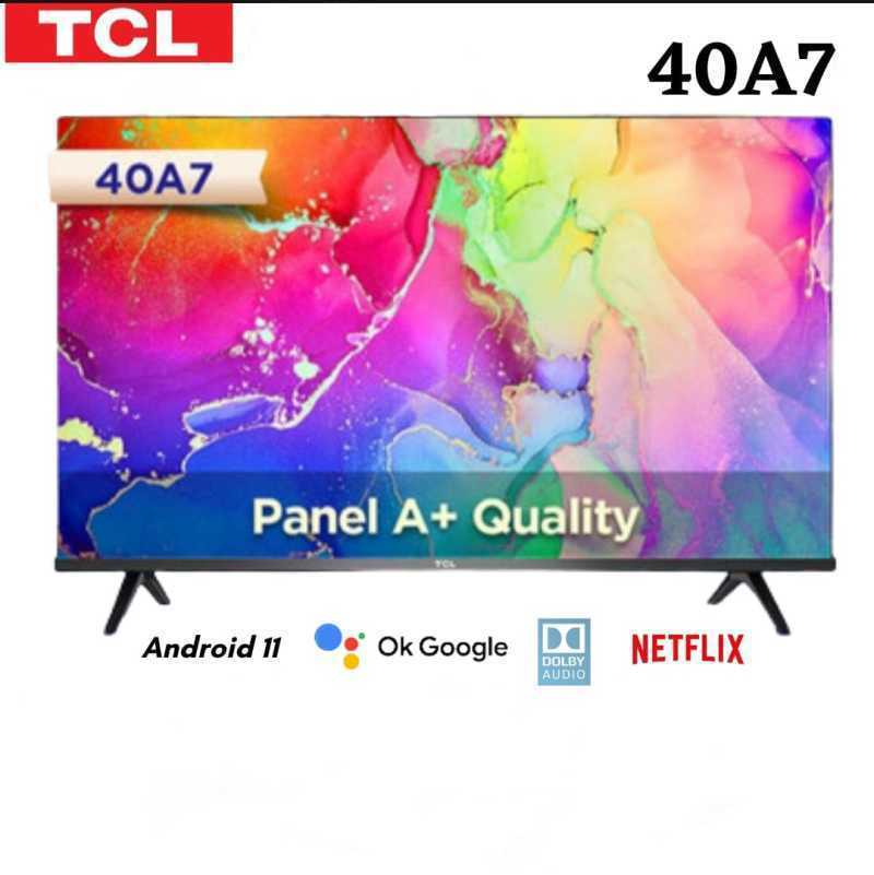 Jual LED TV TCL 40 Inch 40A7 Smart Android TV Frame Less HDR Dolby ...