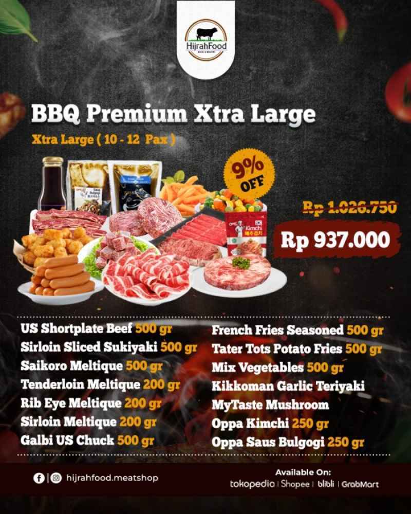 Jual PROMO NYE BBQ Package Paket BBQ Akhir Tahun Hijrahfood BBQ