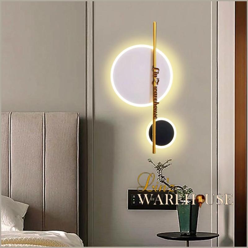 Jual Lampu Dinding Modern Double Moon Led Colour Wall Lamp Di