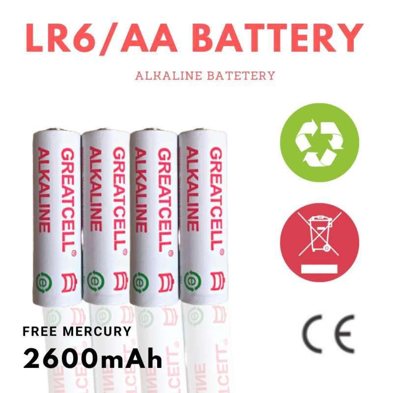 Jual Baterai Alkaline Aa Lr6 1.5v Greatcell Alkaline Battery Batre ...