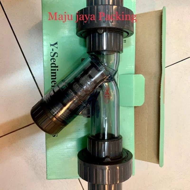 Jual Y strainer PVC clear 1/2 inch / Y strainer PVC bening di Seller