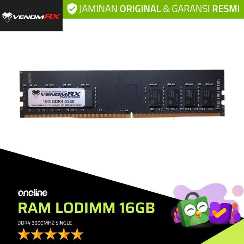 Lodimm Promo RAM VENOMRX LODIMM DDR4 16GB 3200MHZ Diskon 23% di Seller Ulita ...