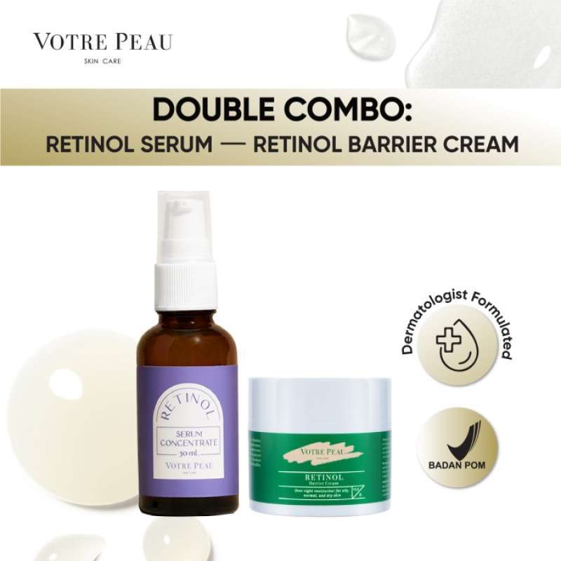 Promo Votre Peau Double Combo Retinol Barrier Cream & Retinol Serum