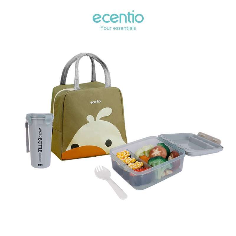 Jual Tempat Makan /lunch Box Set Anti Tumpah/ Kotak Makan Portabel /dan Cangkir Sup Antibocor