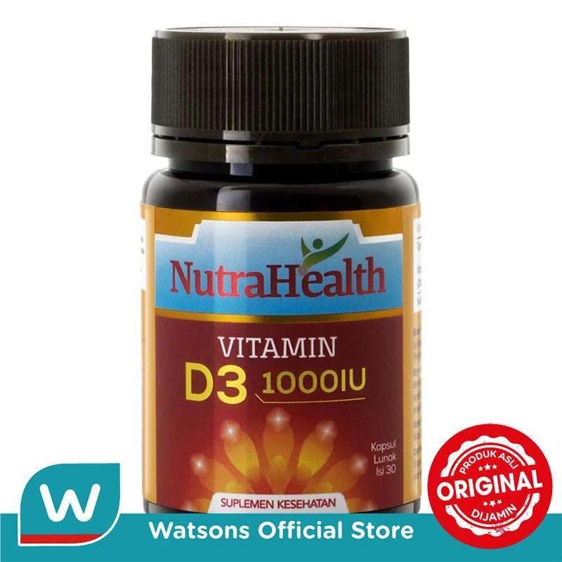 Jual Nutra Health Vitamin D3 1000iu 30's Di Seller Watsons Official