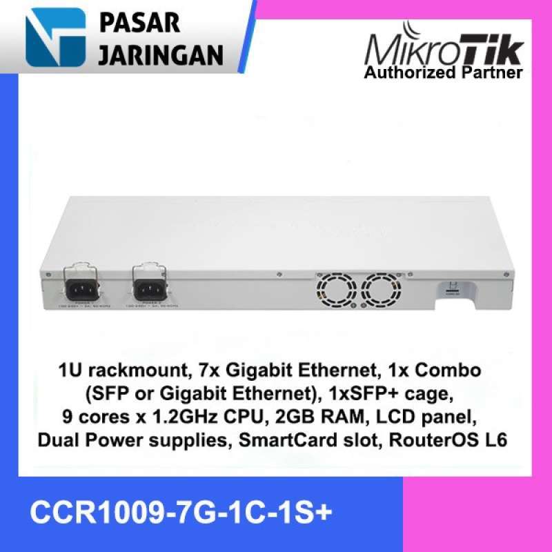 Promo Mikrotik Cloud Core Router CCR1009-7G-1C-1S+ Diskon 23% di Seller ...