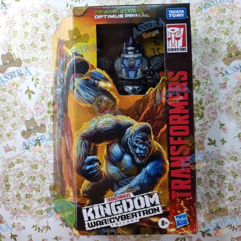 Promo Transformers Kingdom Primal Gorilla Optimus Prime Beast Wars ORI
