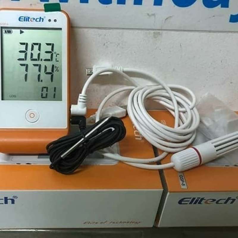 Promo Humidity dan Temperature Data Logger Elitech Diskon 23% di Seller ...