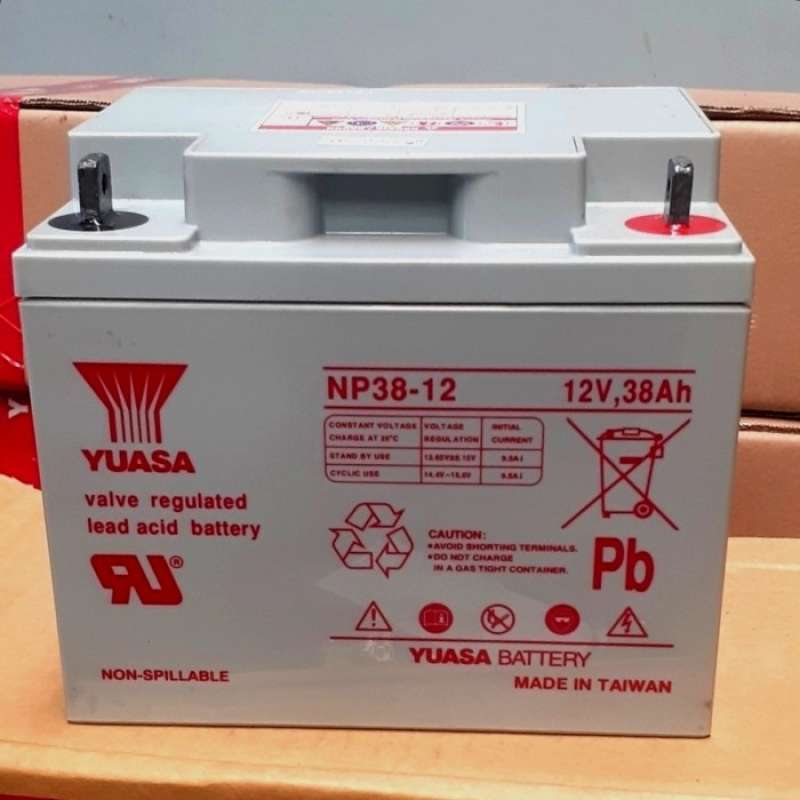 Promo Battery VRLA Aki Yuasa NP38-12 Baterai Original Yuasa 12V 38Ah
