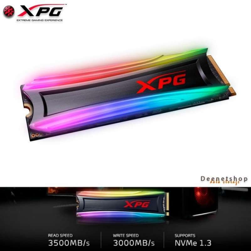 SSD ADATA XPG Spectrix S40G 1TB M.2 2280 PCIe Gen3x4 Con RGB - Lettura 3500MB/s, Scrittura 3000MB/s - 4