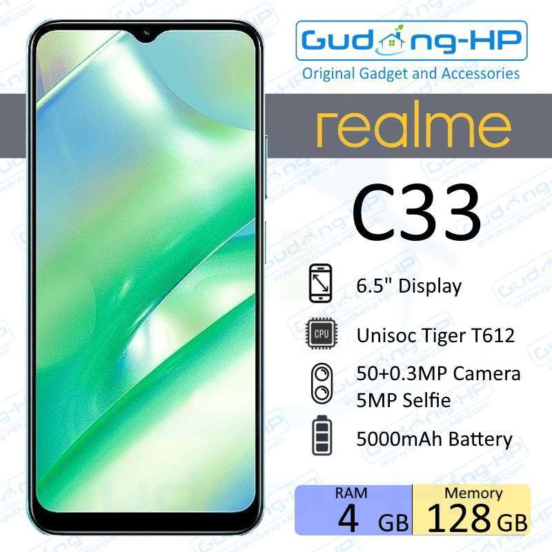 Jual Realme C33 4/128 GB Garansi Resmi di Seller Gudang-hp.com - Sumur ...