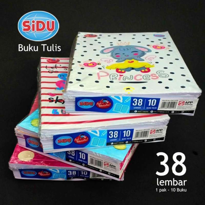 Jual Buku Tulis Sidu Isi 38 ( Harga 1 Pack ) Di Seller Pelangi