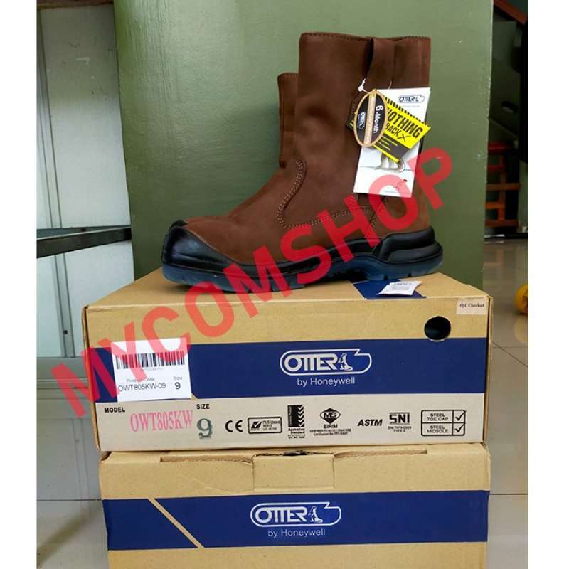 Jual Otter Safety Shoe Owt805kw Water Resistant Leather Safety Boot 43