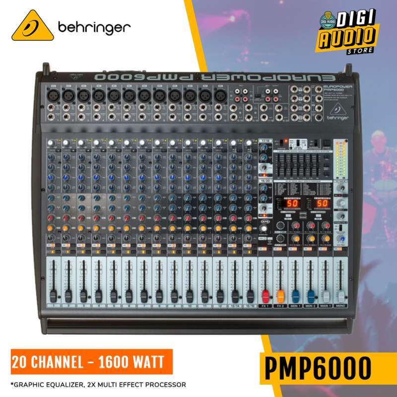 Jual Power Mixer Audio Behringer Pmp6000 20 Channel Amplifier Class D