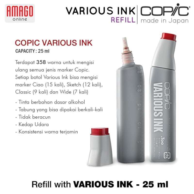 Jual Copic Various Ink - 25 Ml - Tinta Isi Ulang Copic Di Seller Hexana ...
