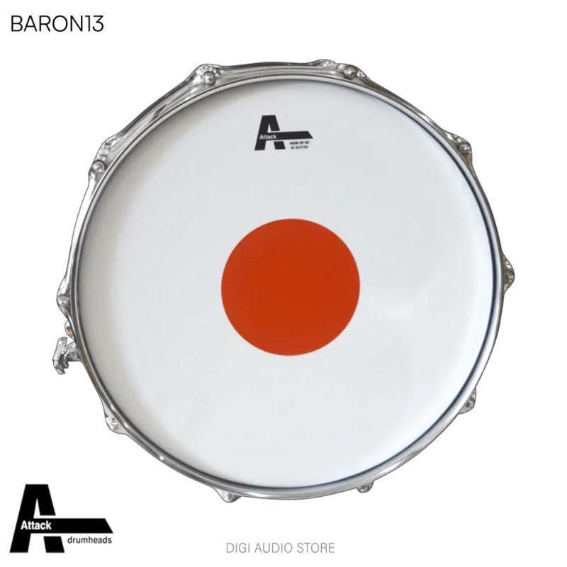 Jual Attack Drumhead Baron13 Snare Drum Head Membran 13 Inch Red Top