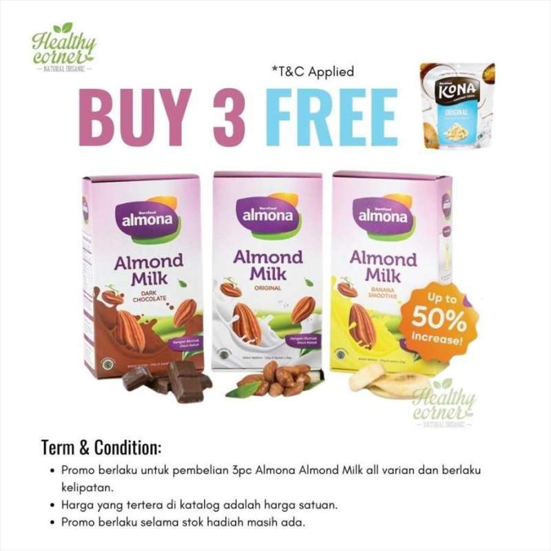 Jual Almona Almond Milk Powder Asi Booster - Original - Dairy Free Di ...