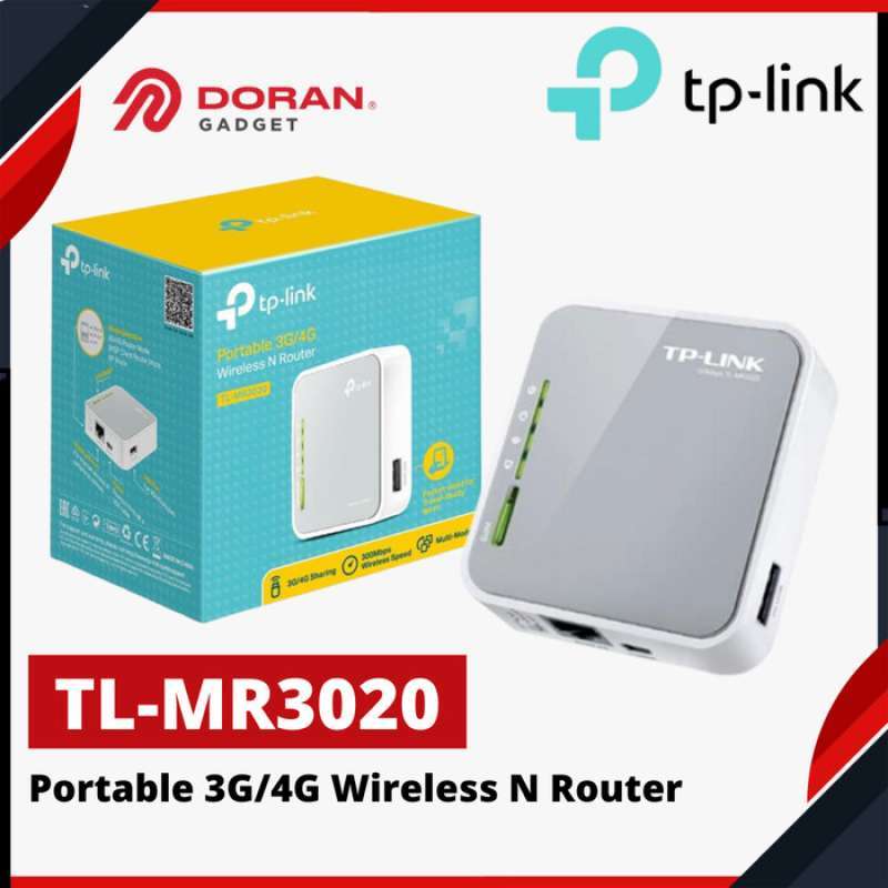 Jual TP-LINK TL-MR3020 Portable 3G/4G Wireless N Router TPLink TL MR ...