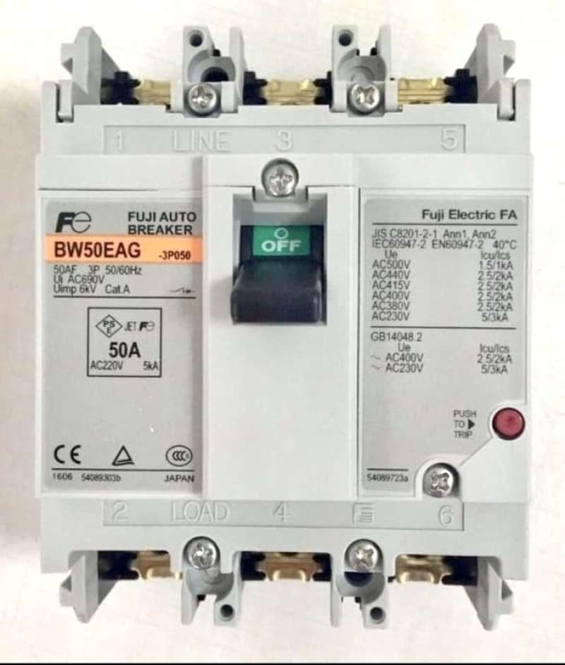 Promo Mccb Nfb Fuji Bw50eag Bw 50 Eag 3pole 5-50 Ampere Fuji Electric 2 ...