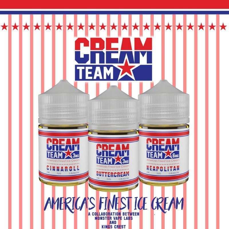 Jual Cream Team Cinnaroll 60ml Vanilla Ice Cream Liquid Vape USA US