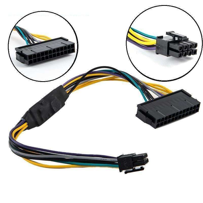 Kablenation PSU Adapter – Dell Optiplex 380 580 MB Mini 24pin To Standard ATX 24pin, 9 Inch-1091100