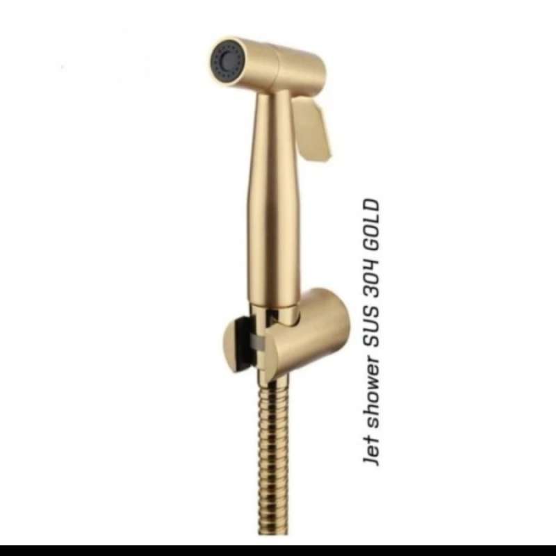 Promo Jet Shower Stainless Gold/Jet Shower Kamar Mandi Toilet Diskon 33