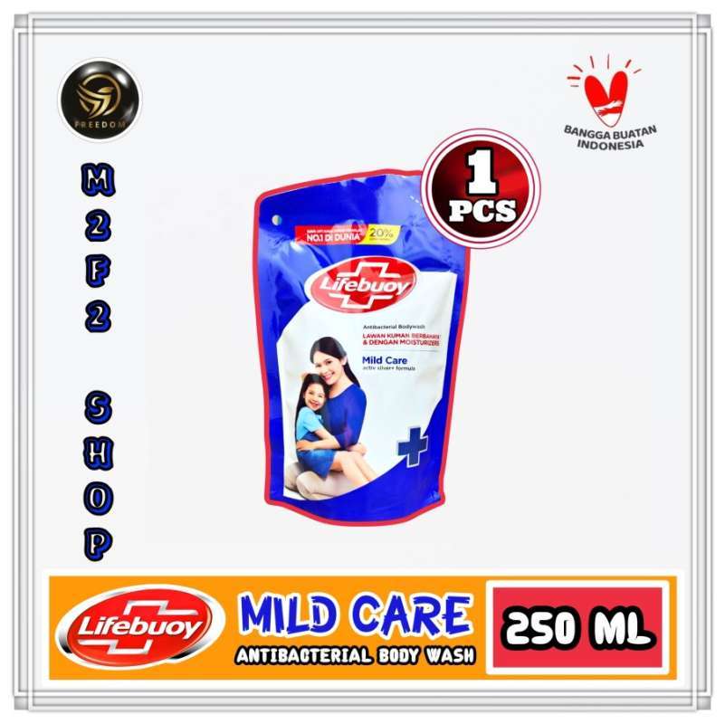 Promo Lifebuoy Body Wash Sabun Cair Mild Care Refill 250 ml (Kemasan