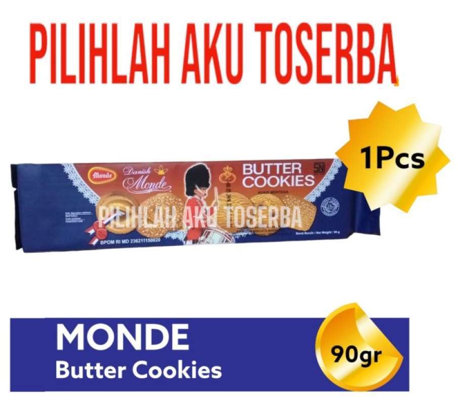 Promo Biskuit Monde BUTTER COOKIES 90 gr ( HARGA 1 Pcs ) Diskon 10 di Seller Pilihlah Aku