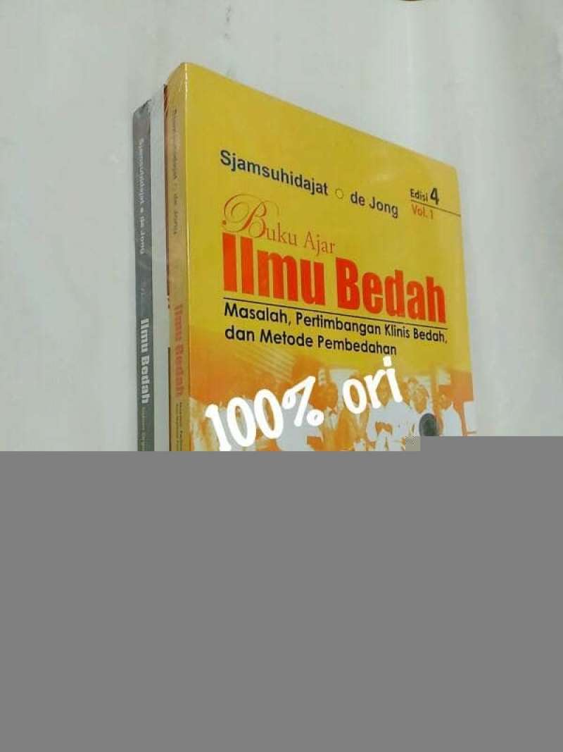 Promo Buku Ajar Ilmu Bedah De Jong Edisi 4 Vol 1,2&3 Set Diskon 23% di ...