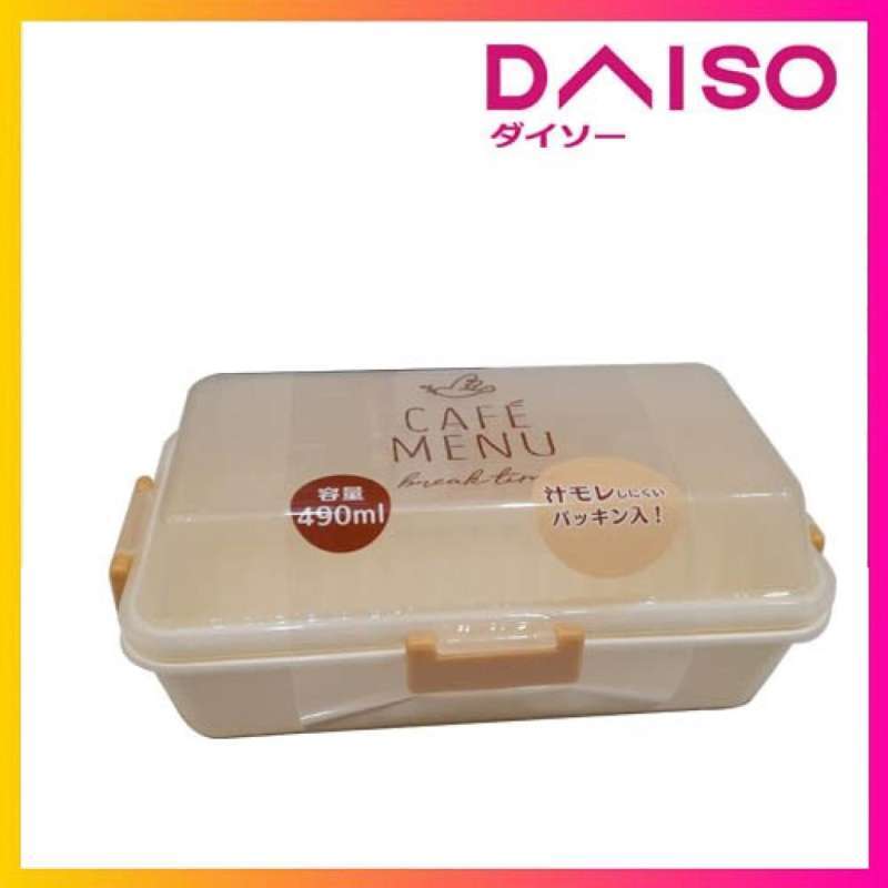 Jual Daiso 4-point Lock Packing Lunch Box 490ml Cafe Menu Kode Br08 Di ...