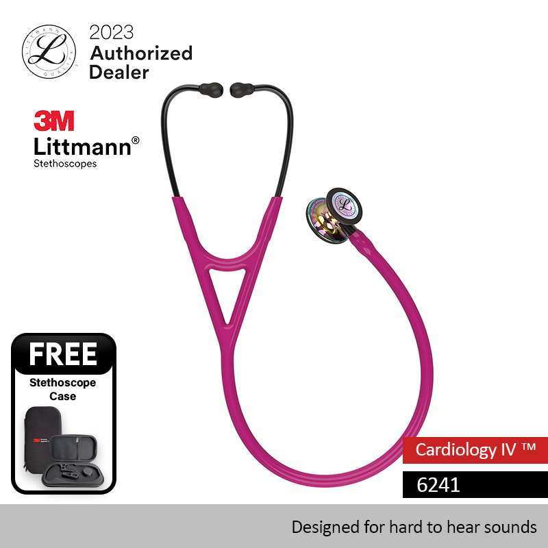 Promo 3M Cardiology IV6241 (Raspberry Tube, Black Stem, Rainbow) 3M