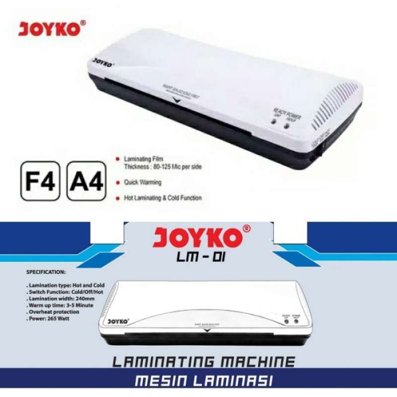 Promo Mesin Laminasi Laminating Machine Joyko LM01 Size F4 A4 Folio 265