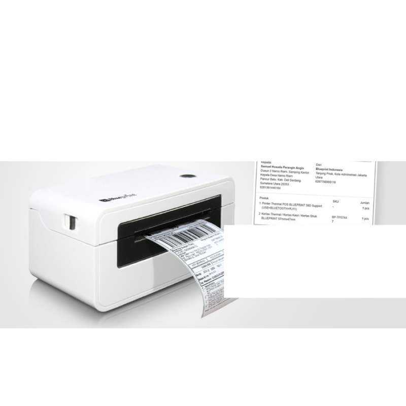 Jual Printer Barcode Thermal Printer Label Resi A6 BLUEPRINT BPTD110X