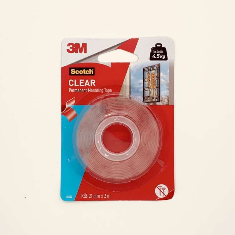 Jual 3m scotch double tape vhb mounting transparan bening 4010c di