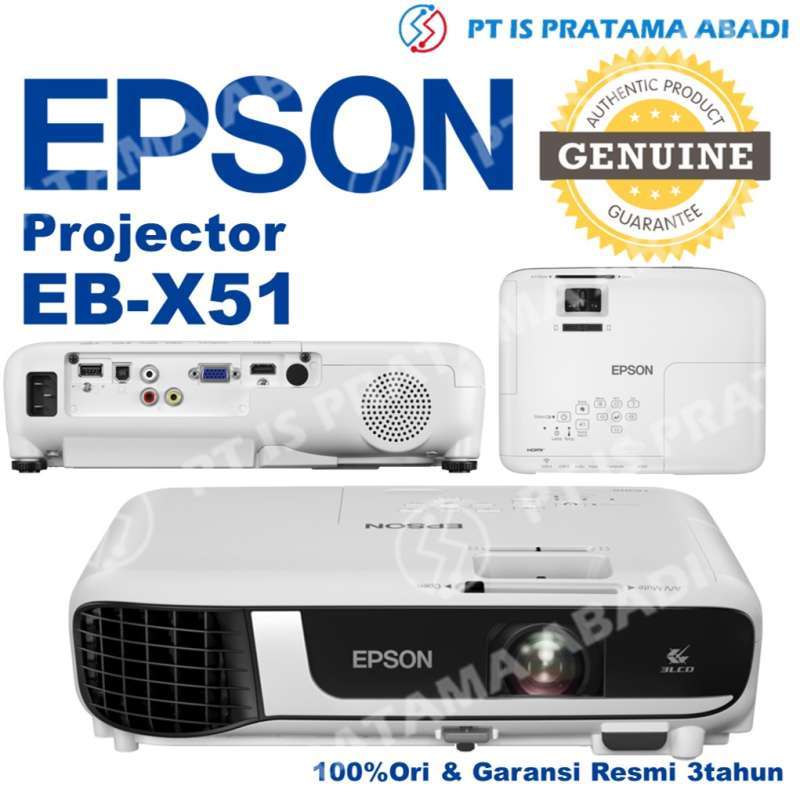 Jual Epson EB-X51 XGA 3LCD Projector proyektor EBX51 GARANSI RESMI di ...
