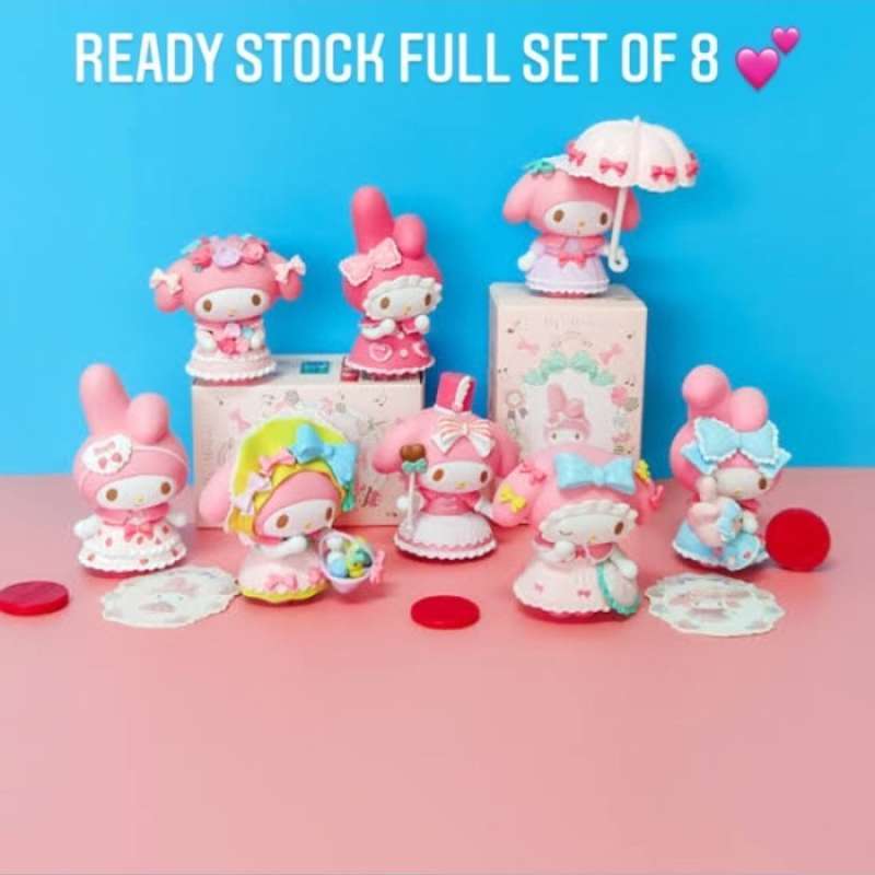Promo Figurine My Melody Tea Party Set Sanrio x Miniso Original Full
