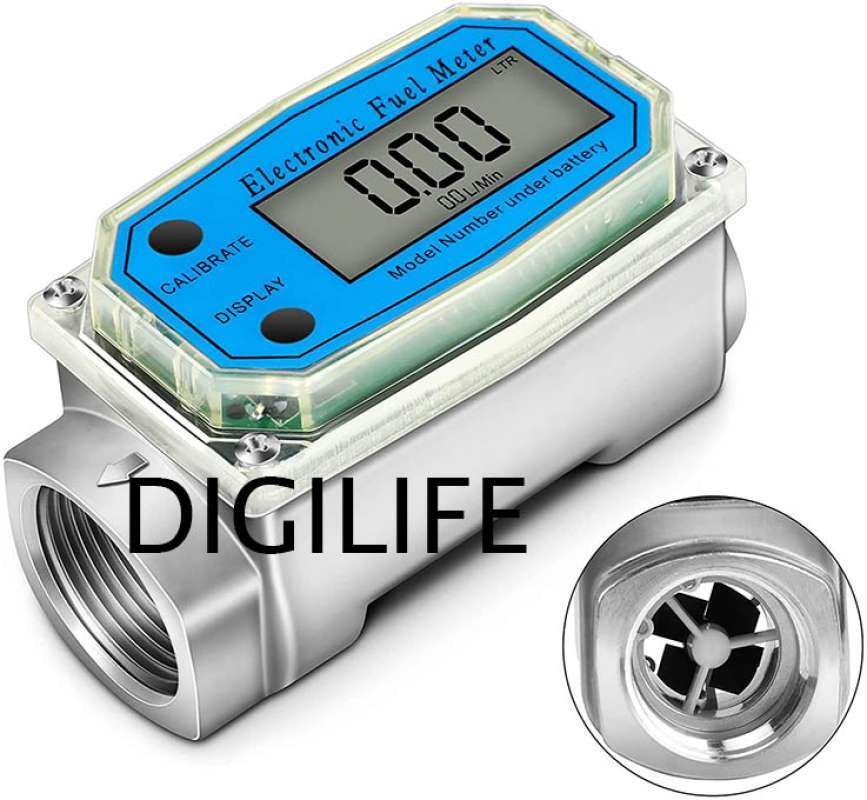Jual Turbine Flow Meter 3 Inch Digital Water 3 Inci Fuel Solar Npt Wg1 ...
